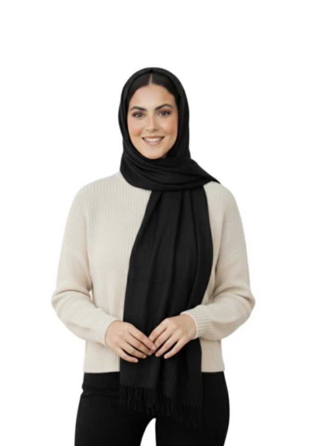 Original Soft Butter Fabric Shawl - Fluid Wrap Hijab - Assorted Colors - Image 2